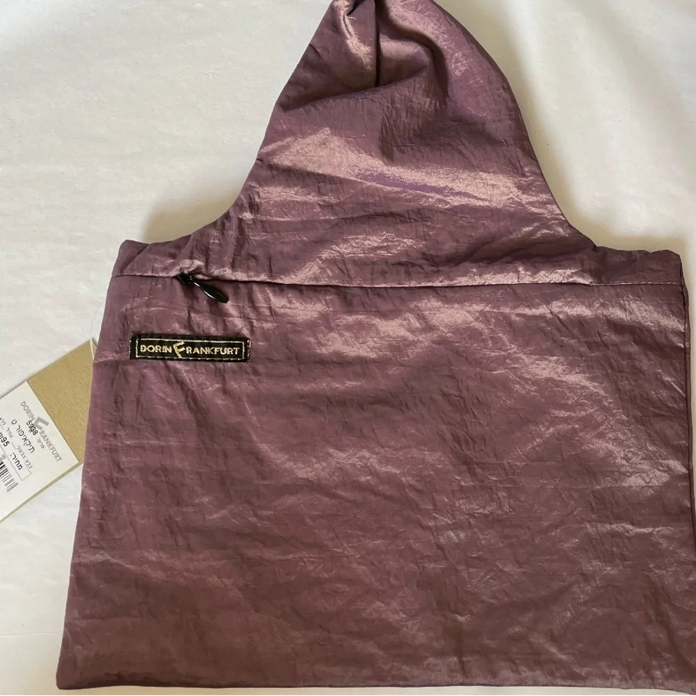 NWT Chic Purple Metallic Cosmetics Bag